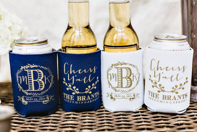 Cheers Y'all Anniversary Can Coolers #1024