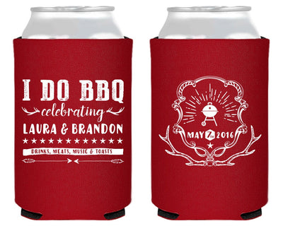 I Do BBQ Engagement Party Can Coolers #1458