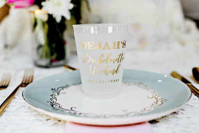 Bachelorette Party Frosted Cups #1497