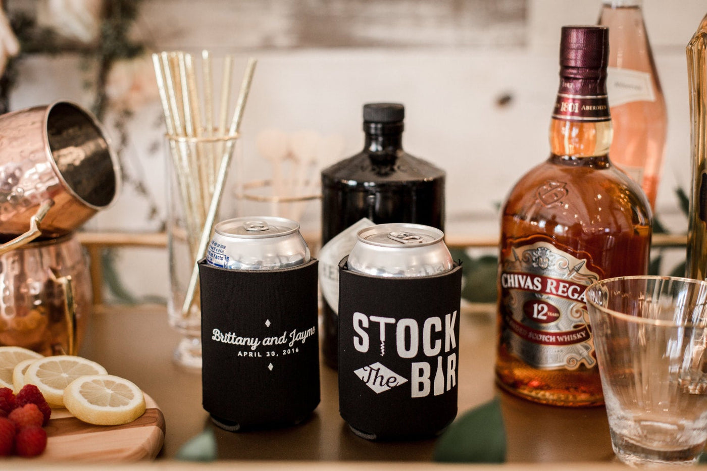 Stock The Bar Housewarming Party Can Cooler Design #1337