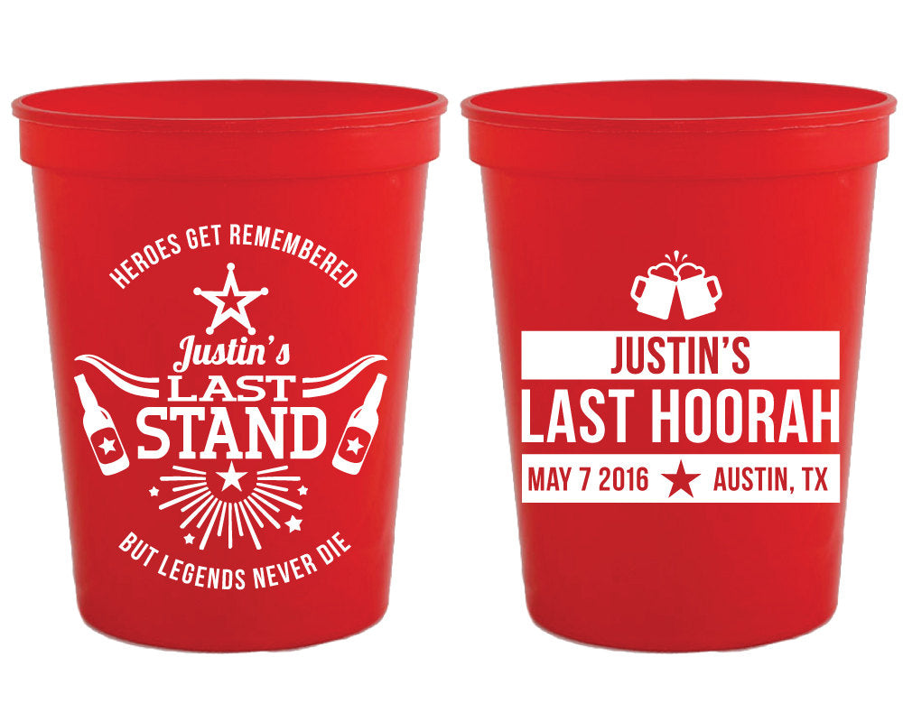 Bachelor Party Stadium Cups #1498