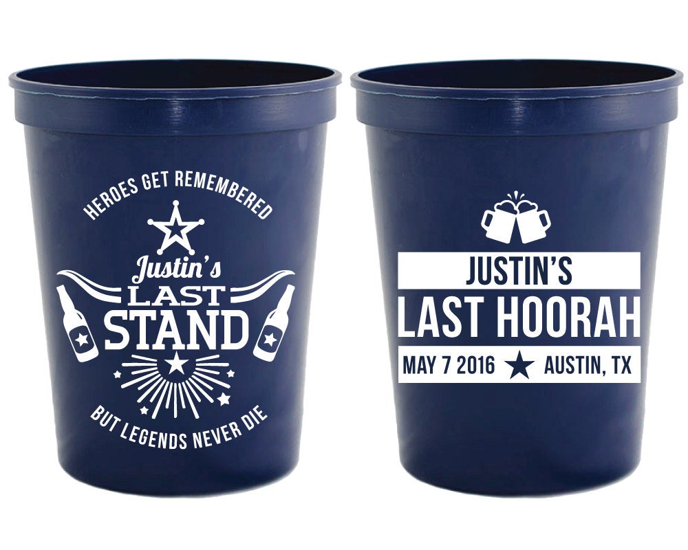 Bachelor Party Stadium Cups #1498