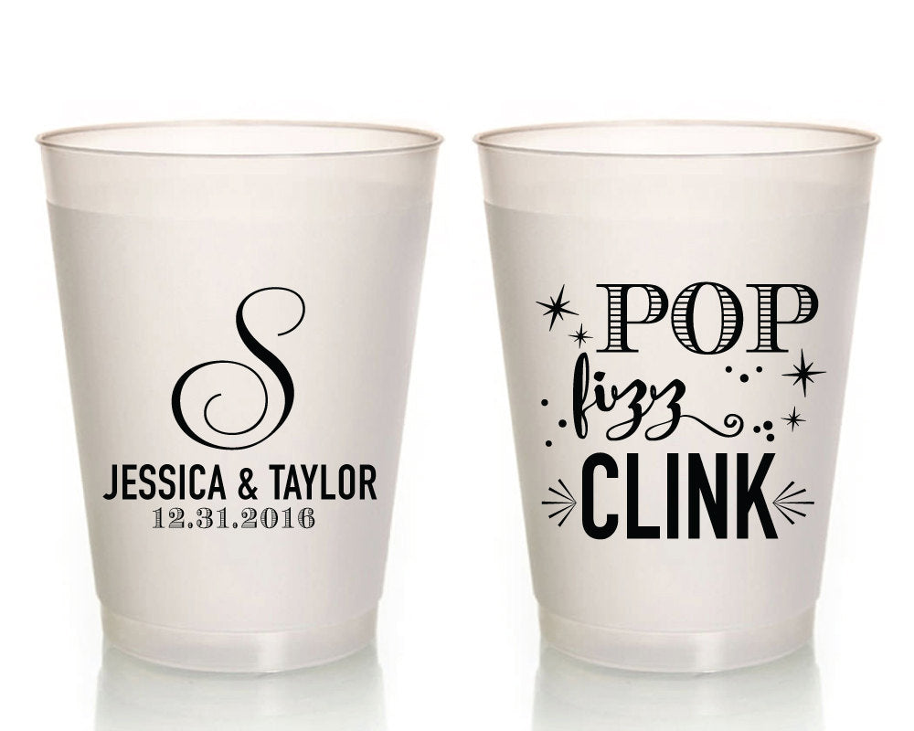 Pop Fizz Clink Party Frosted Cups #1626