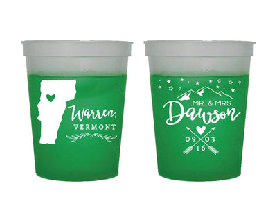 Rustic Mountain Color Changing Cups #1627