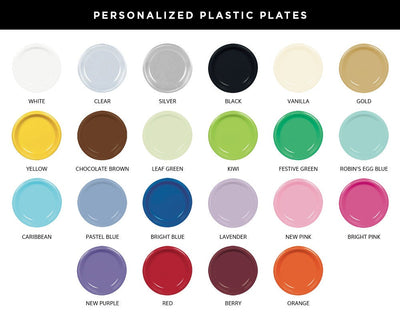 Custom Elegant Event Plates #1663