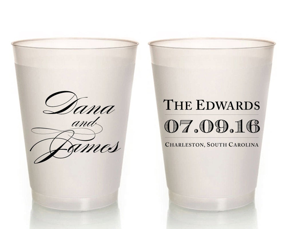 Custom Monogrammed Event Frosted Cups #1613