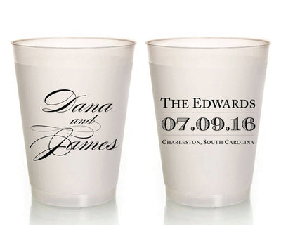 Custom Monogrammed Event Frosted Cups #1613