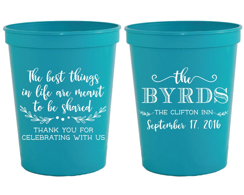 Thank You Wedding Stadium cups #1513