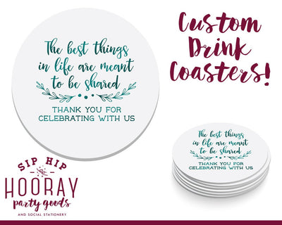 Thank You Wedding Coasters #1513