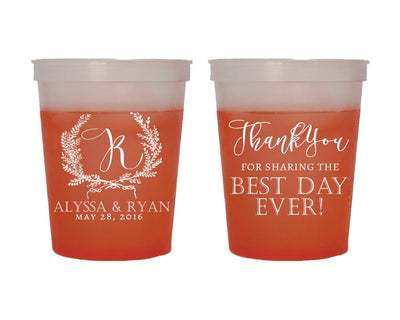 Thank You Wedding 20oz Foam Cups #1515