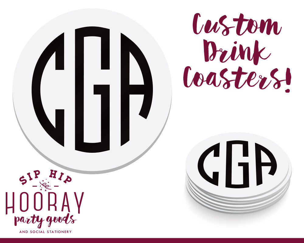 Custom Initials Coasters #1420