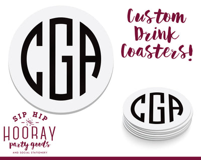 Custom Initials Coasters #1420