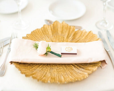 Monogrammed Wedding Matchboxes #1420