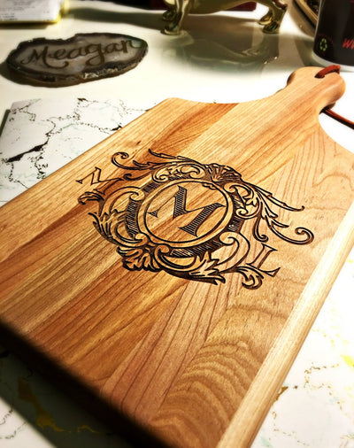 Custom Monogram Cutting Board