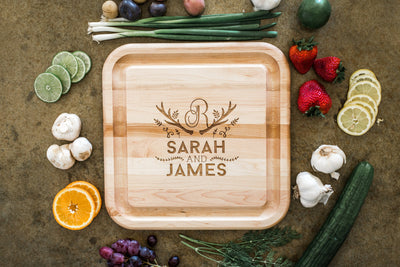 Custom Monogram Cutting Board