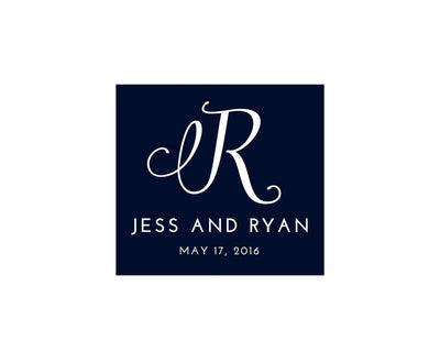 Personalized Monogram Wedding Can Coolers #1571