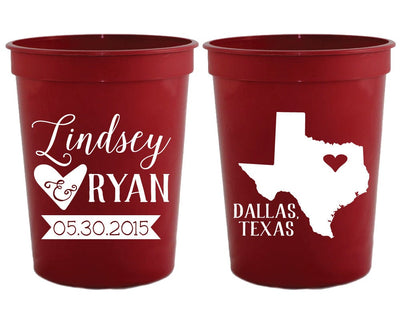 State Location Wedding Stadium Cups #1595