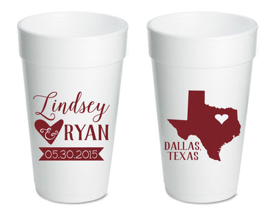 State Location Foam Cups #1595