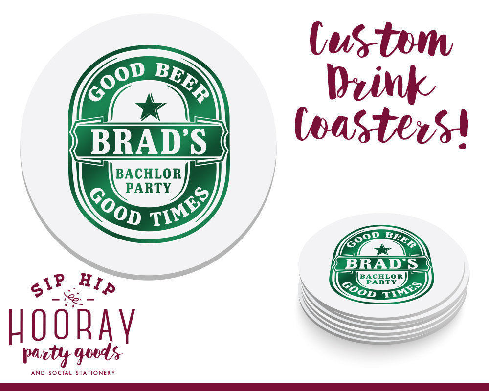 Bachelor Party Coasters #1532