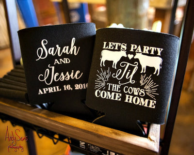 Let's Party til the Cows Come Home Can Cooler #1283