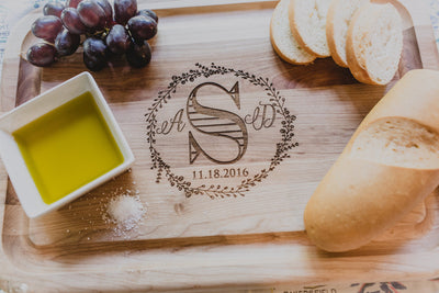 Custom Monogram Cutting Board
