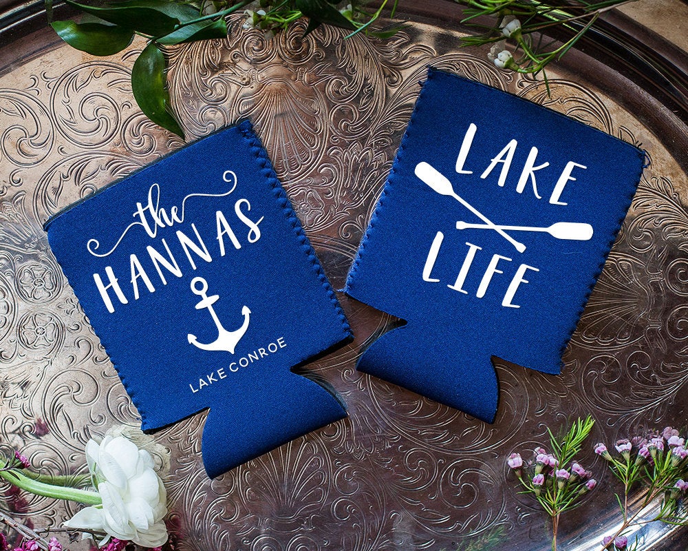 Lake Life Neoprene Can Cooler Design #1537