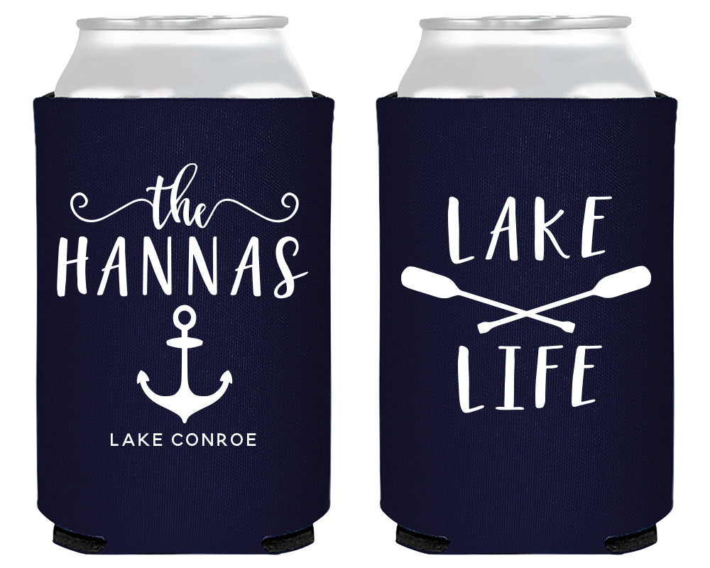 Lake Life Neoprene Can Cooler Design #1537