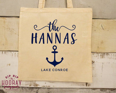 Nautical Lake Tote Bag Design #1537