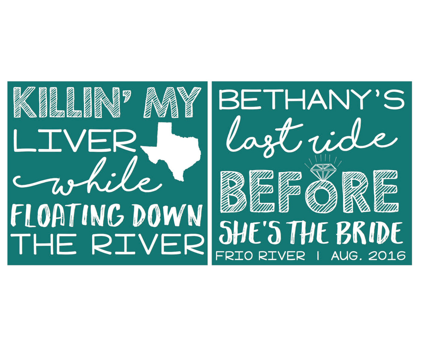 Last Ride Before She's a Bride Killin My Liver Floatin on the River Bachelorette Party Frosted Cups, #1600