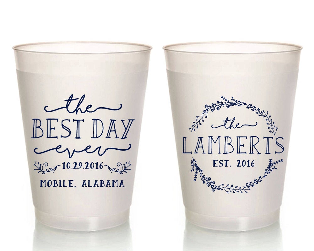 Best Day Ever Frosted Cups #1631