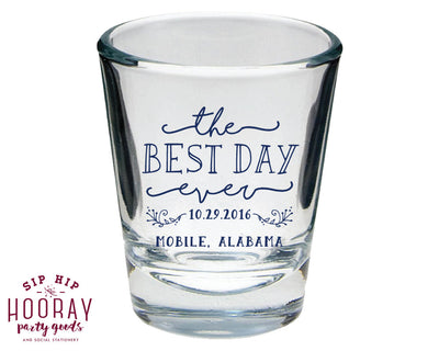 Custom Wedding Reception Shot Glasses #1631