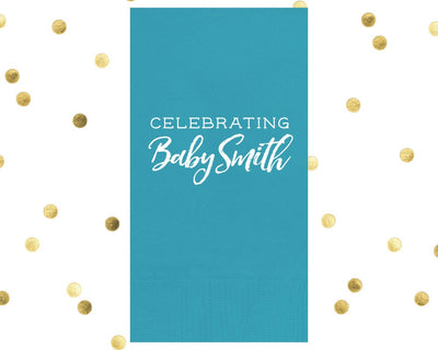 Shit Just Got Real Baby Shower Guest Towel Design #1632