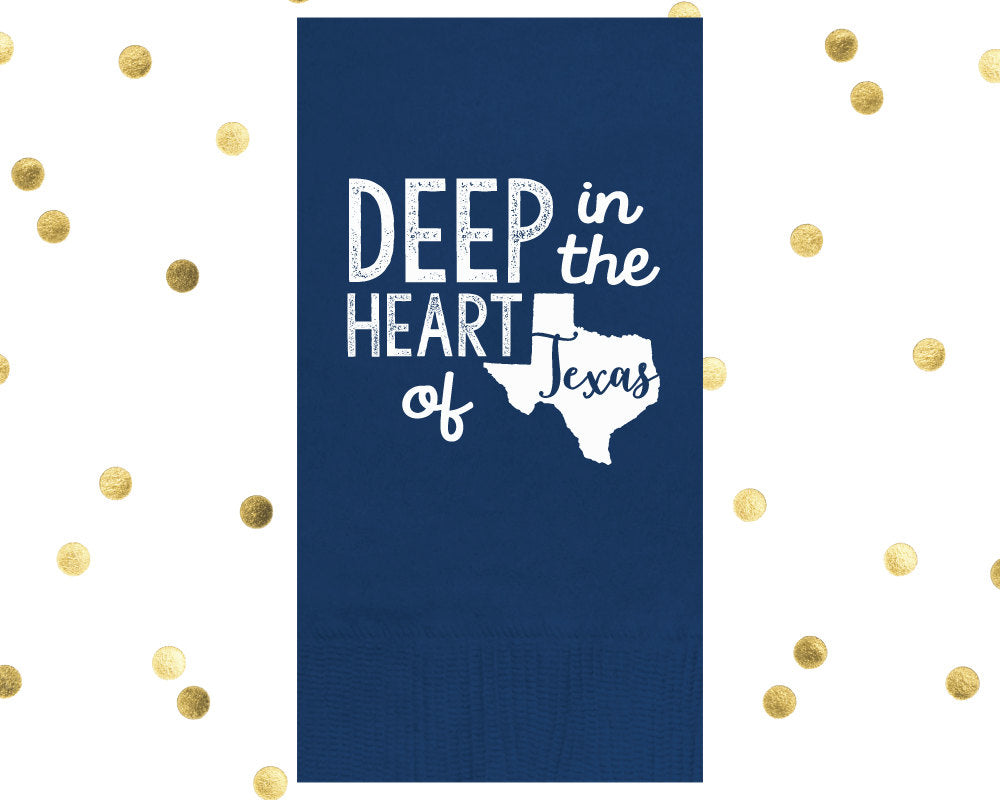 Texas Wedding Guest Towel Design #1650
