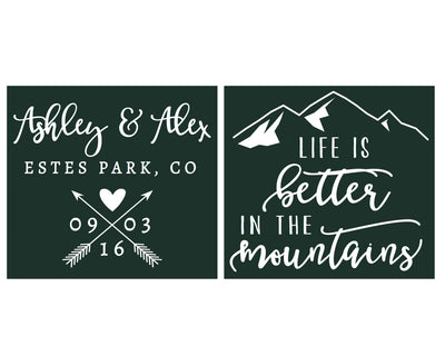 Life is Better in The Mountains Stadium Cups Design #1651