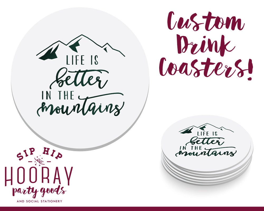 Crossed Arrows Monogram Coaster Design #1651