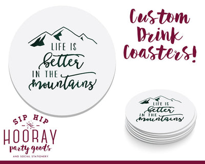 Crossed Arrows Monogram Coaster Design #1651