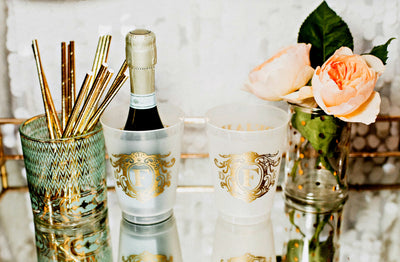 Million Dollar Monogram Frosted Cups