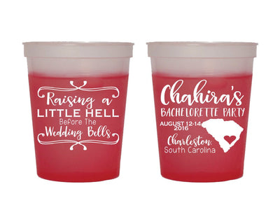 Bachelorette Party Color Changing Cups #1653
