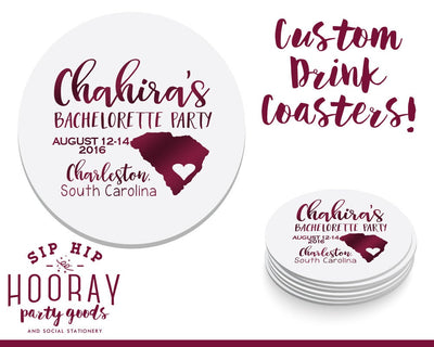 Bachelorette Party Coasters #1653