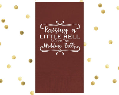 Raising a Little Hell Bachelorette Guest Towels #1653