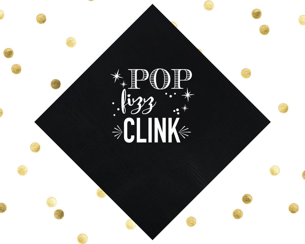 Personalized Monogram Event Beverage Napkins #1626