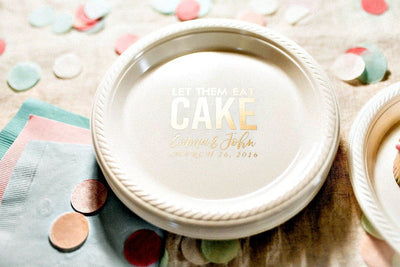 Let Them eat Cake Personalized Cake Plates