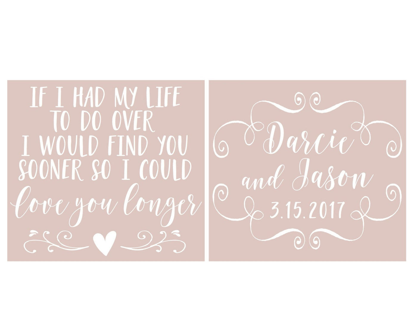 "So I could love you longer" Neoprene Wedding Can Coolers, #1623