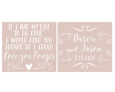 "So I could love you longer" Neoprene Wedding Can Coolers, #1623