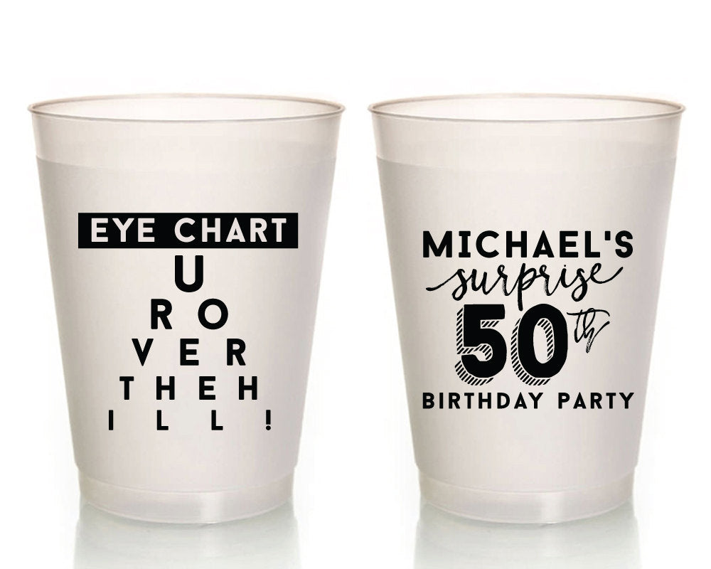 Surprise Birthday Frosted Party Cups, #1625