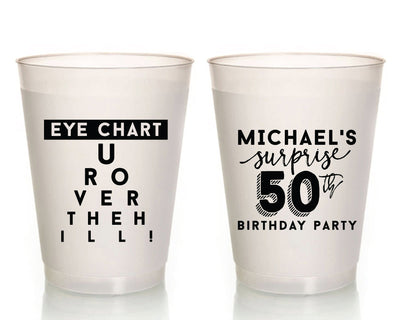 Surprise Birthday Frosted Party Cups, #1625