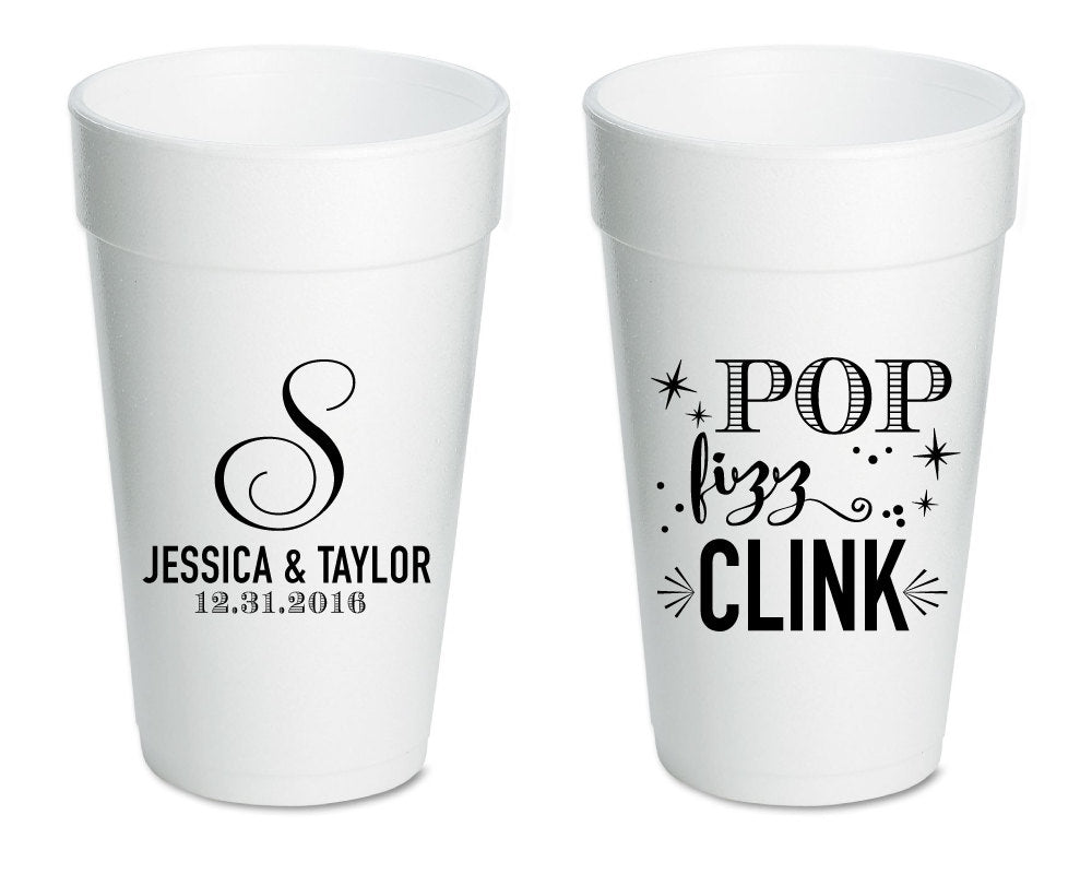 Pop Fizz Clink Foam Cups #1626