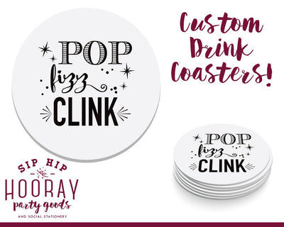 Pop Fizz Clink Coasters #1626
