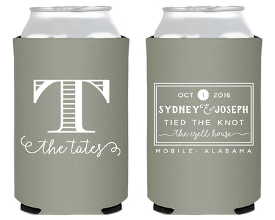 We Tied the Knot Can Coolers #1478