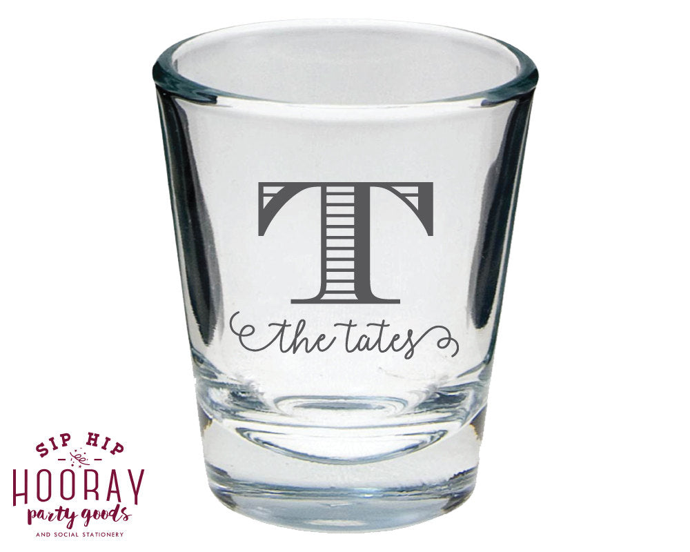 We Tied the Knot Wedding Reception Shot Glasses #1478